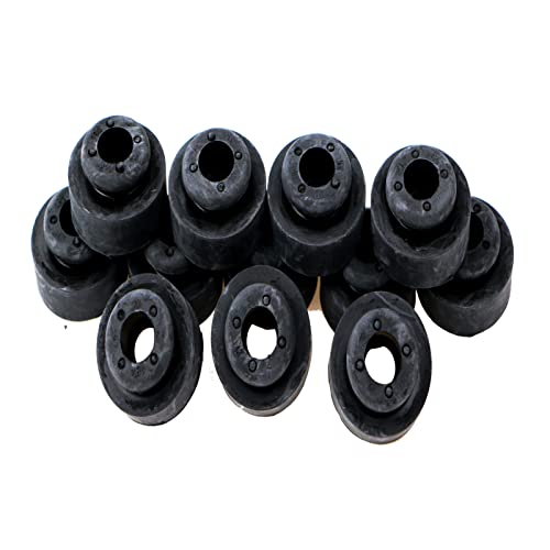 12 Pack Rubber Feet,High Damping Vibration Damping Rubber Ring for Electric Motor,Refrigeration Compressor,Quiet Vibration Reduction Place (Chlorobutyl)