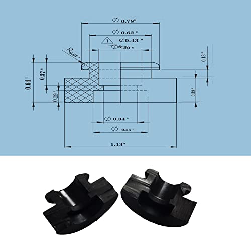 12 Pack Rubber Feet,High Damping Vibration Damping Rubber Ring for Electric Motor,Refrigeration Compressor,Quiet Vibration Reduction Place (Chlorobutyl)