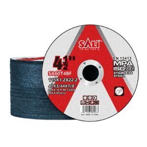 sali 50 pack cut off wheel 4 1/2 inch cutting wheels 4-1/2" x 3/64" x 7/8" professional cutting stainless steel, angle grinder cutting wheel,cutting discs with aggressive cutting upgrade (4.5in, 50)