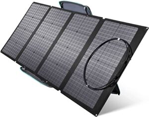 ecoflow efsolar160w 160w portable durable waterproof solar panel w/kickstand