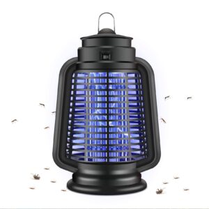 icfpwr bug zapper outdoor, 18w powerful electric fly traps outdoor for patio backyard and home, 4200v mosquito zapper bug zapper indoor for mosquitoes flies bugs(black)