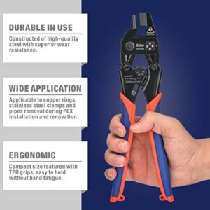 iCrimp PEX Removal Tool for F2098 Stainless Steel Clamps & F1807 Copper Rings, PEX Decrimping Tool