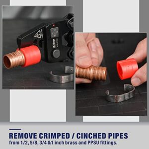 iCrimp PEX Removal Tool for F2098 Stainless Steel Clamps & F1807 Copper Rings, PEX Decrimping Tool