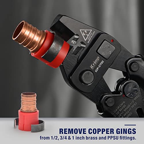 iCrimp PEX Removal Tool for F2098 Stainless Steel Clamps & F1807 Copper Rings, PEX Decrimping Tool