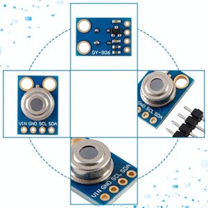 EC Buying GY-906 MLX90614 Non-Contact IR Infrared Temperature Sensor Module IR Temperature Acquisition Module High Precision High Resolution Infrared Temperature Sensor IIC Serial Port for Arduino