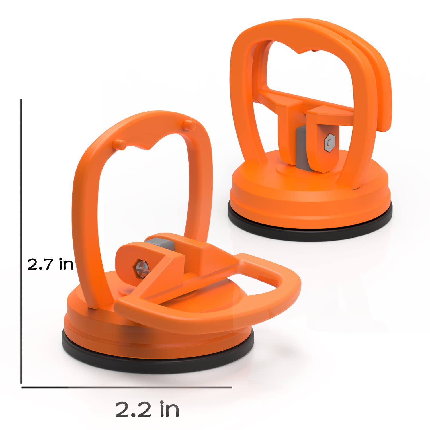 2 Pcs Orange Suction Cups - Phone Screen Repair Tool Screen Removal Tool, Adjusting Stand Glass Suction Cup, Tool Compatible with iPad, iPhone, Laptop, Tablet, Computer, LCD Screen Repair