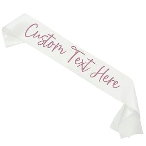 custom text satin sash | custom quote sash custom sash personalized sash birthday sash bachelorette sash bride to be sash