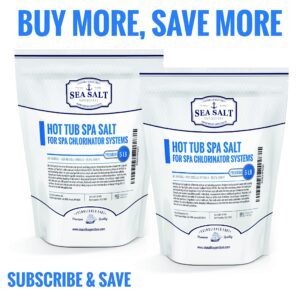 Hot Tub Spa Salt - Pool Salt for Salt Systems and Chlorine Generators Including Ace Freshwater, Hotspring, Jacuzzi, Caldera, Chloromatic - 5 Lbs/500 Gallons - Sea Salt Superstore