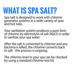 Hot Tub Spa Salt - Pool Salt for Salt Systems and Chlorine Generators Including Ace Freshwater, Hotspring, Jacuzzi, Caldera, Chloromatic - 5 Lbs/500 Gallons - Sea Salt Superstore