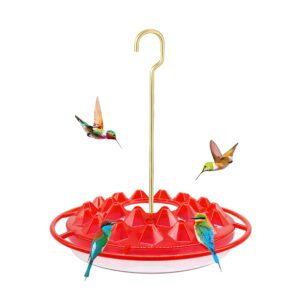 hummingbird feeders for outdoors, leak proof, hanging bird feeder for hummingbirds, with 25 feeding ports, easy to fill and clean, suit for garden