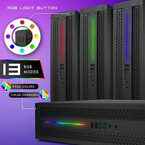 HP Elite RGB Gaming Computer | Intel i5 (3.6Ghz Turbo) | GeForce GT 1030 (2GB) GPU | 16GB DDR4 RAM | 500GB SSD + 1TB | 5G-WiFi + Bluetooth | Win 10 Gaming PC w/RGB 4-in-1 Black Gaming Kit (Renewed)