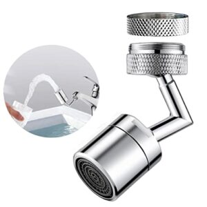 faucet extender for kitchen sink,720 degree swivel sink faucet aerator for kitchen and bathroom water saving faucet sprayer attachment moveable kitchen tap head (two water modes) (‎huichen-0002)