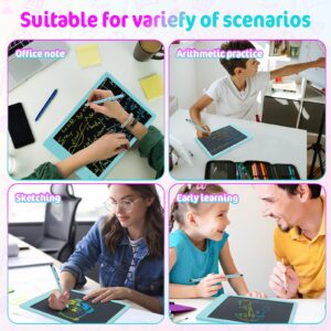 16 Inch Split Screen LCD Writing Tablet Doodle Board Colorful Electronic Writing Pad for Adults & Kids, Drawing Board Educational Learning Toys Birthday Gift for 3-12 Years Old Girls Boys (White)