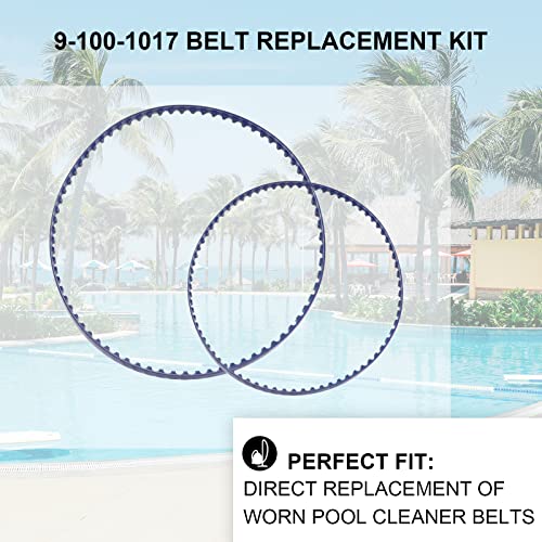 Mifyca Pool Cleaner 360 380 Belts 9-100-1017 Small and Large Belt Replacement Kit Fit for Po-laris 360 380 Pool Cleaners, Pol-aris Pool Cleaner Parts