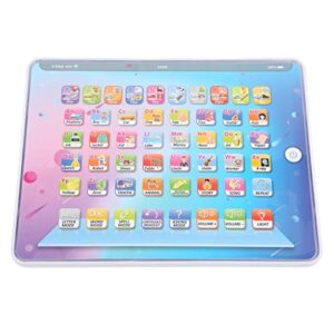 mothinessto kids learning tablet, full english teaching learning machine anti blue light touch voice tablet appearance for kindergarten