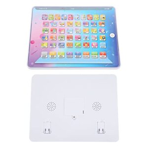 Mothinessto Kids Learning Tablet, Full English Teaching Learning Machine Anti Blue Light Touch Voice Tablet Appearance for Kindergarten