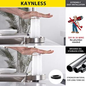 KAYNLESS Glass Rinser Cup Washer For Sink, Metal SUS 304 Brushed Stainless Steel Glass Washer For Sink, Kitchen Sink Accessories for Washe Baby Bottle, Glass Cup, Wine Glass, etc