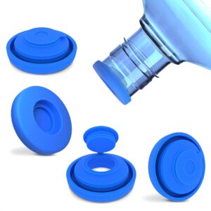 4pcs 5 gallon water jug cap - silicone spill stopper water jug 5 gallon water bottle replacement lid spill guard water bottle cap for 5 gallon water jug lid - primo water bottle caps 5 gallon jug cap