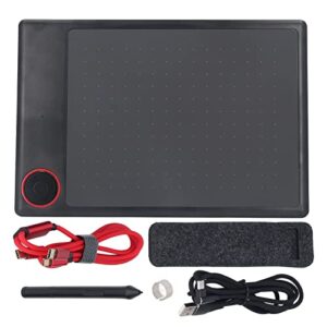 Graphics Drawing Tablet ,with Stylus Pen ,233PPS 5080LPI 8192 Level Pressure Sensitivity Graphics Tablet Digital Drawing Tablet ,Online Teaching ,Design(Black)