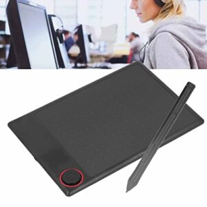 Graphics Drawing Tablet ,with Stylus Pen ,233PPS 5080LPI 8192 Level Pressure Sensitivity Graphics Tablet Digital Drawing Tablet ,Online Teaching ,Design(Black)