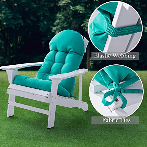 Enipate Adirondack Chair Cushions Set of 4, Weather Resistant Patio Chair Cushion for Adirondack, Thicken Outdoor Seat Pads High Back Rocking Chair Cushion