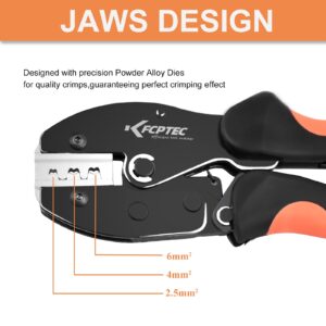 KF CPTEC - Crimper for Solar Plug Connectors - Solar PV Cable Crimping Tool for Solar Connectors, AWG14-10, 2.5/4/6mm², Solar Crimper