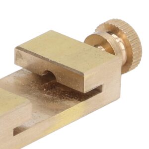 2Pcs Brass Scribe Steel Ruler Ruler Stops Fences Mini Woodworking Angle Line Positioning Limit Block