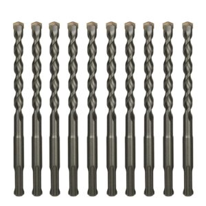 valyriantool 10-pack 3/8 inch x 8 inch sds plus rotary hammer drill bits set, carbide tipped for brick, masonry, stone and concrete