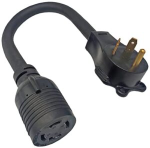 fullsky fc-ttl431 nema tt-30p to l14-30r 3 prong to 4 prong generator adapter cord male tt-30p to female l14-30 receptacle 30a 125v output 125v