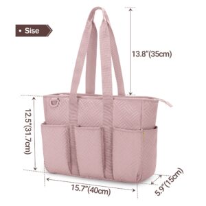 Fasrom Nurse Tote Bag for Work Nurses, Clinical Bag for Nursing Students and Home Health Care Staff, Pink (Empty Bag Only)