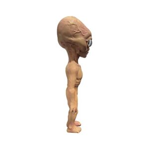 Alien Statues Decor Figure Halloween Novelty Alien Prop UFO Theme Prop for Indoor Brown