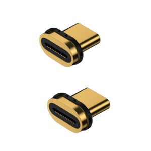 YoungSelly USB Type C Magnetic Adapter, 24Pin, Gold-Plated, Male to Female, Supports 40Gb/s Data Transfer and 4K Video Output