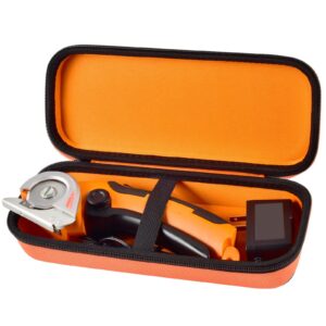 alkoo carrying case only- compatible with worx wx082l/ wx081l zipsnip cutting tool, fabric cutter storage bag rotorazer saw container, mini circular saw organizer box