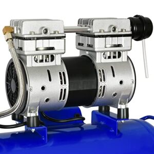BILT HARD Ultra Quiet Air Compressor 8 Gallon, Oil-Free, Electric Shop Air Compressor Portable, CSA Certified Blue