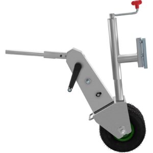 VEVOR Manual Trailer Dolly, 5000lb Load Capacity Trailer Mover Valet w/ 6.3" Hitch Plate & 10.63" Wheels, 10.64" Adjustable Height, Heavy-Duty Trailer Jack Tug for Car, RV, Boat, and Travel Trailers