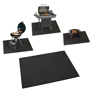 sfsgqztz grill mats for outdoor grill deck protector, 40 x 65 in, fireproof mats protects decks and patios, durable fire pit mat, portable and waterproof
