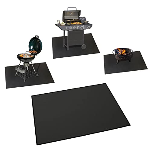 SFSGQZTZ Grill Mats for Outdoor Grill Deck Protector, 40 X 65 in, Fireproof Mats Protects Decks and Patios, Durable Fire Pit Mat, Portable and Waterproof