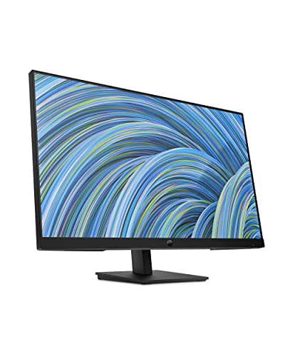 HP 27h Full HD Monitor - Diagonal - IPS Panel & 75Hz Refresh Rate - Smooth Screen - 3-Sided Micro-Edge Bezel - 100mm Height/Tilt Adjust - Built-in Dual Speakers - for Hybrid Workers,Black