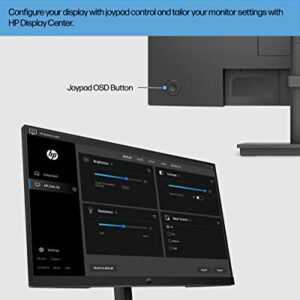 HP 27h Full HD Monitor - Diagonal - IPS Panel & 75Hz Refresh Rate - Smooth Screen - 3-Sided Micro-Edge Bezel - 100mm Height/Tilt Adjust - Built-in Dual Speakers - for Hybrid Workers,Black