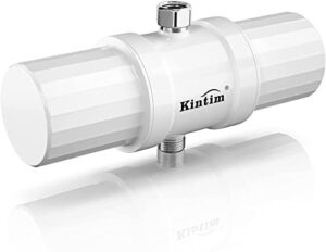 metal threads shower filter without pressure loss, strong anti-clogging shower head filter, remove chlorine, chloramine, sediments, and odor for dry itchy skin and brittle hair -by kintim