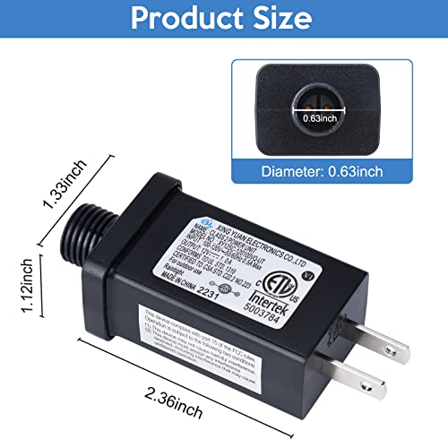 Replacement Yard Inflatable Adapter 12V 1A Power Supply Adaptor for Outdoor Inflatable Decoration,Suitable for lawn, courtyard, garden, Christmas,Thanksgiving, Halloween inflatable decoration (1 Pack)