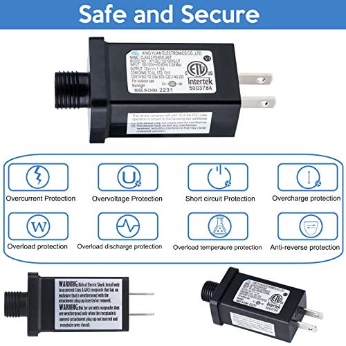 Replacement Yard Inflatable Adapter 12V 1A Power Supply Adaptor for Outdoor Inflatable Decoration,Suitable for lawn, courtyard, garden, Christmas,Thanksgiving, Halloween inflatable decoration (1 Pack)