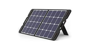 vdl portable solar panel 100w - 20v foldable solar panel with kickstand, folding solar charger waterproof for for portable power staion/rv/marine rooftop