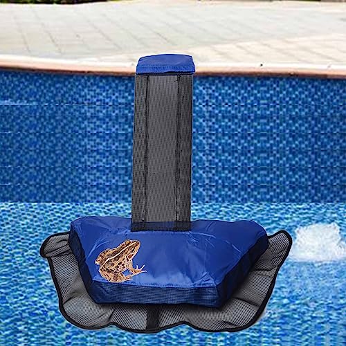 Pool Animal Escape Ramp, 1Pack Blue Fog Saver for Critters, Pool Pad for Toads,Mice, Birds to Escape