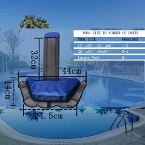Pool Animal Escape Ramp, 1Pack Blue Fog Saver for Critters, Pool Pad for Toads,Mice, Birds to Escape