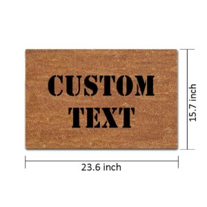 FZYTMY Funny Doormat Custom Personalized Doormats Indoor Outdoor Entrance Floor Mat Home Welcome Front Door Mat Non Slip Rubber Backing