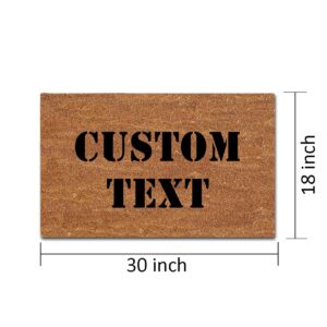 FZYTMY Funny Doormat Custom Personalized Doormats Indoor Outdoor Entrance Floor Mat Home Welcome Front Door Mat Non Slip Rubber Backing