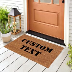 FZYTMY Funny Doormat Custom Personalized Doormats Indoor Outdoor Entrance Floor Mat Home Welcome Front Door Mat Non Slip Rubber Backing