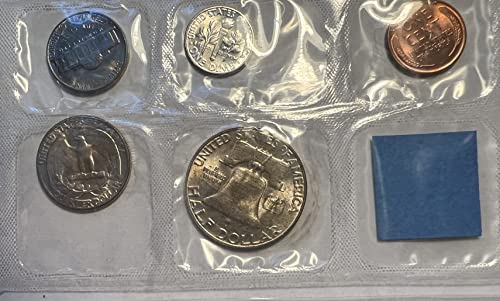 1956 P D US Silver Mint Set Half dollar, quarter, dime, nickel, cent Seller BU