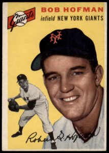 1954 topps # 99 bobby hofman new york giants (baseball card) vg/ex giants